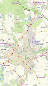 Road map - Jihlava